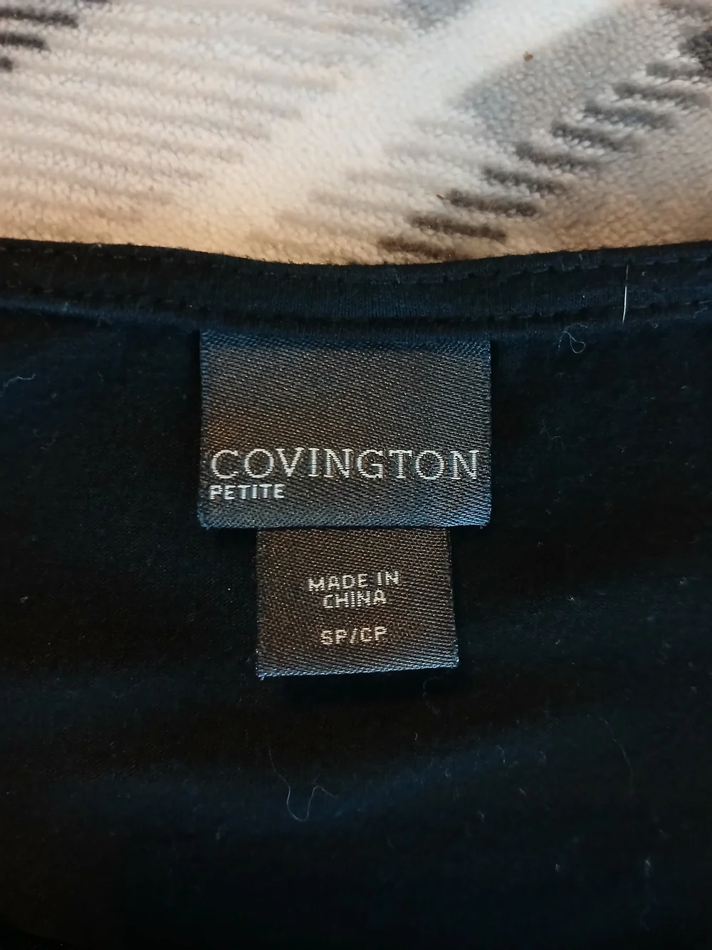 Covington Black Layered Sleeveless Blouse